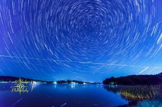 bantam lake at night