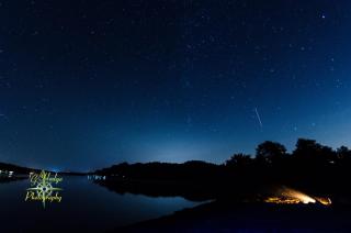 shooting star over bantam lake